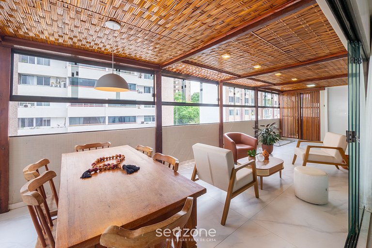 Apartamento c/ Varanda e Churrasq. CEC0801