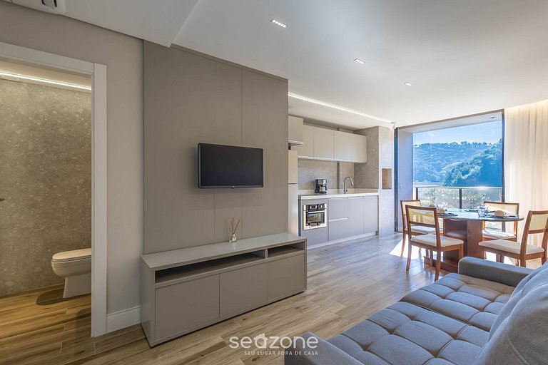 Apto c/ balcón en condo. c/ piscina en BC TSO0311