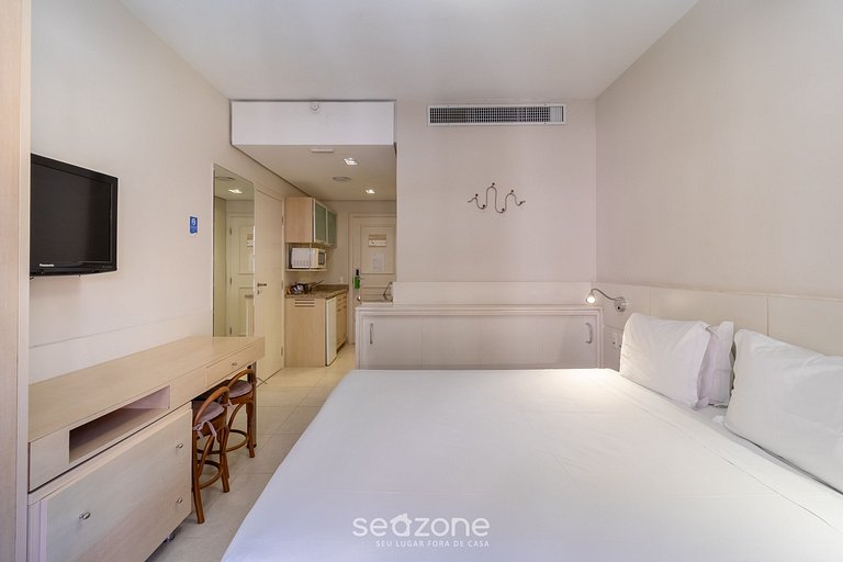 Estúdio Vista mar em Resort pé na areia JBV166