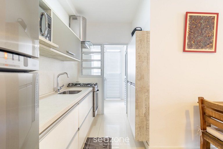 Apto c/ barbacoa en condominio con piscina BRI0102