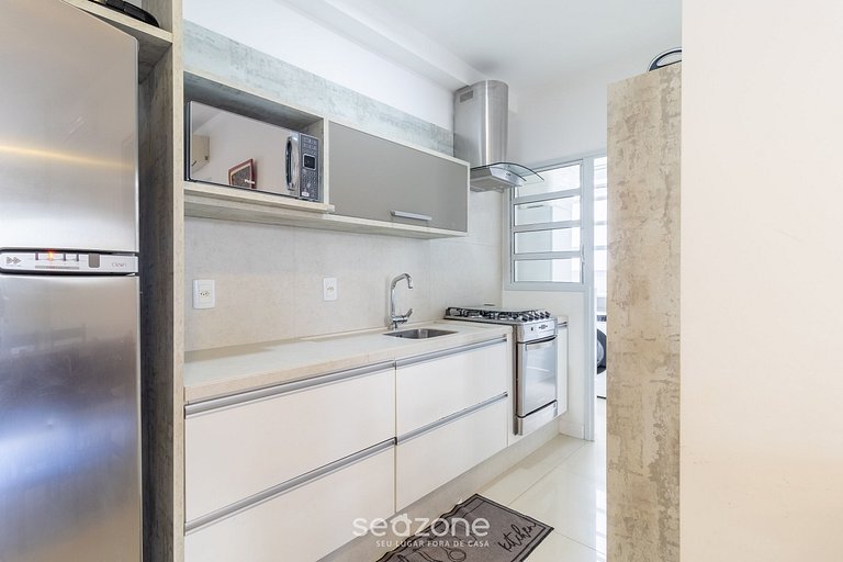 Apto c/ barbacoa en condominio con piscina BRI0102