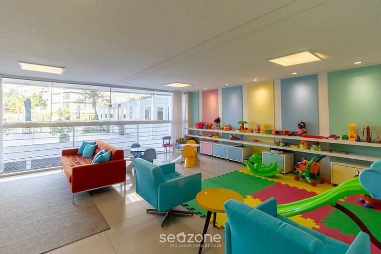 Apto c/ barbacoa en condominio con piscina BRI0102