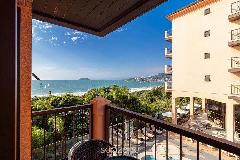 Studio em Jurerê excelente vista mar resort JBV124 Seazone