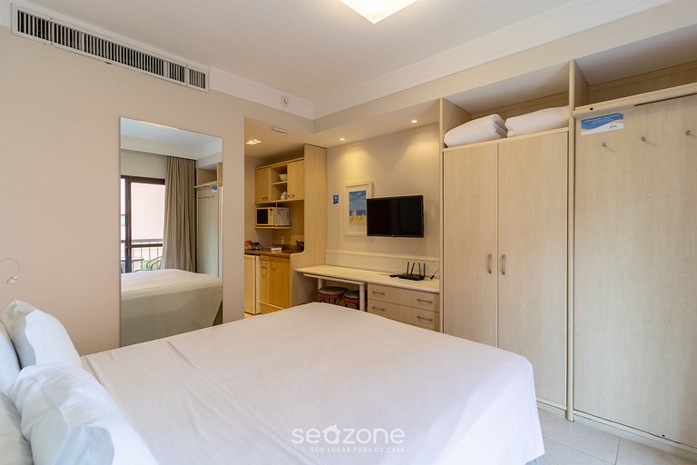 Studio em Jurerê excelente vista mar resort JBV124 Seazone