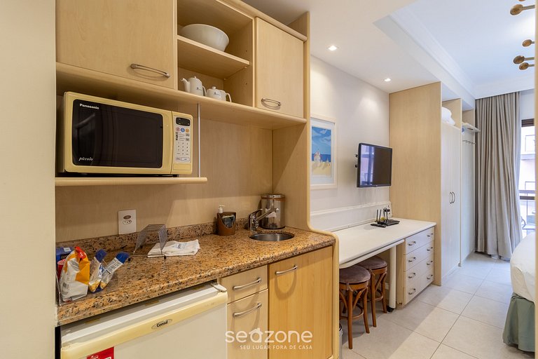 Estudio en Jurerê excelente vista mar resort JBV124 Seazone