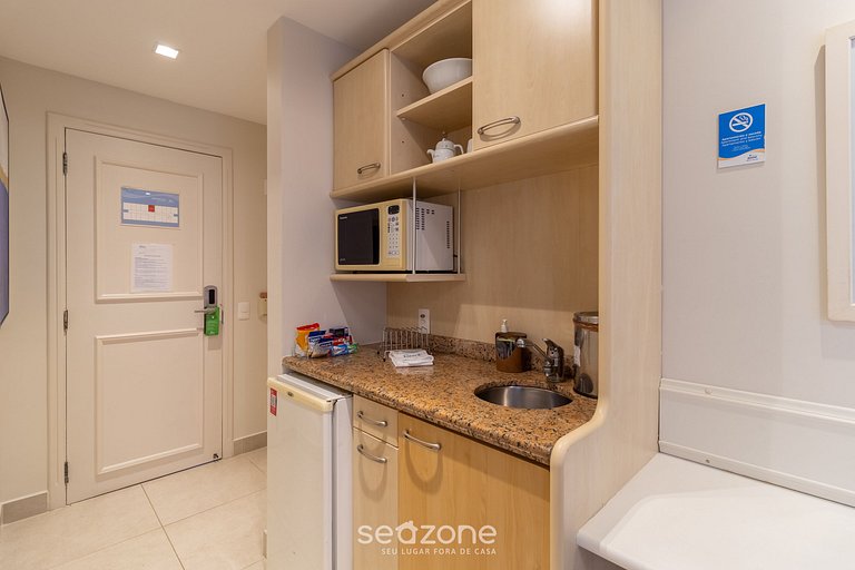 Estudio en Jurerê excelente vista mar resort JBV124 Seazone