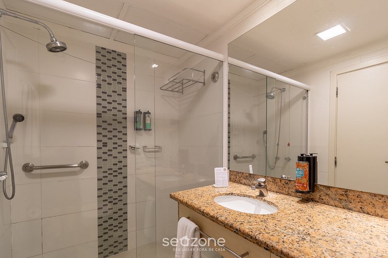 Estudio en Jurerê excelente vista mar resort JBV124 Seazone