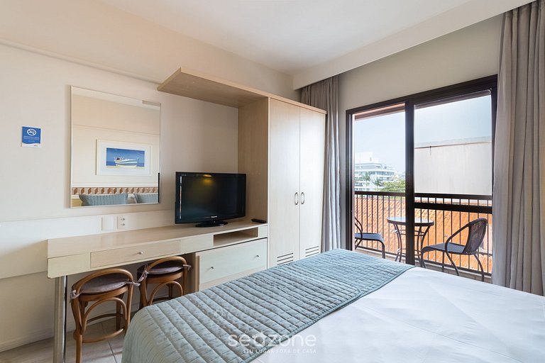 Studio em Jurerê confortável em resort de luxo JBV265Seazone