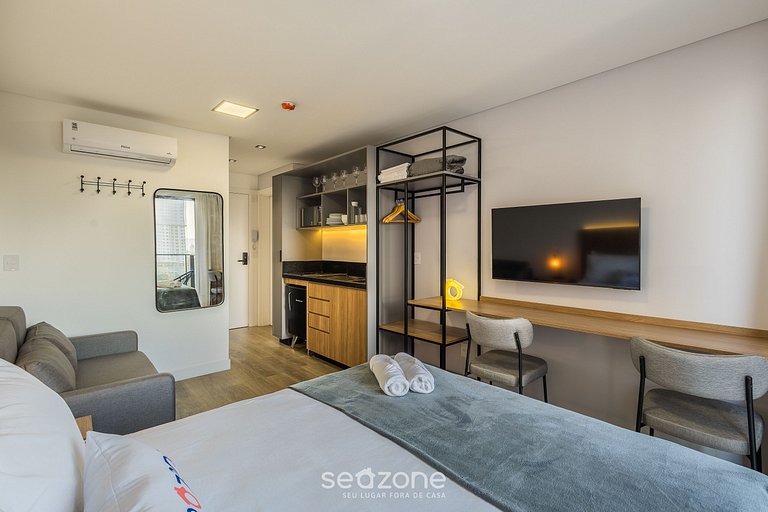 Apto a pasos del mar en cond. c/ piscina PSOA1103