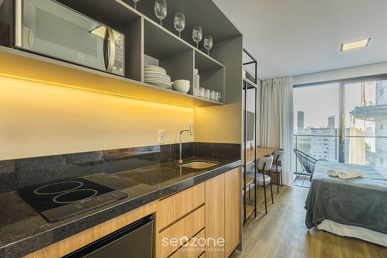 Apto a pasos del mar en cond. c/ piscina PSOA1103