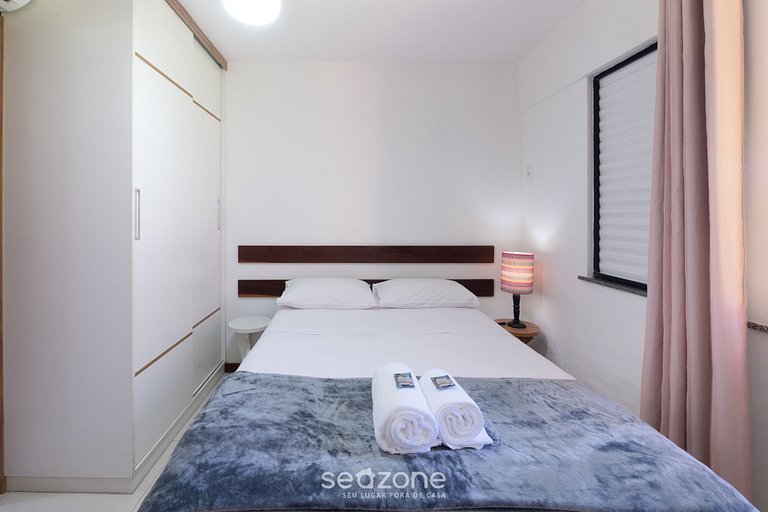 Apto em Cond. c/Piscina a 6 min da praia GSH0102