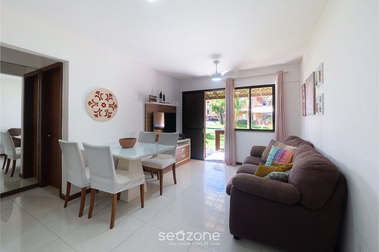 Apto em Cond. c/Piscina a 6 min da praia GSH0102