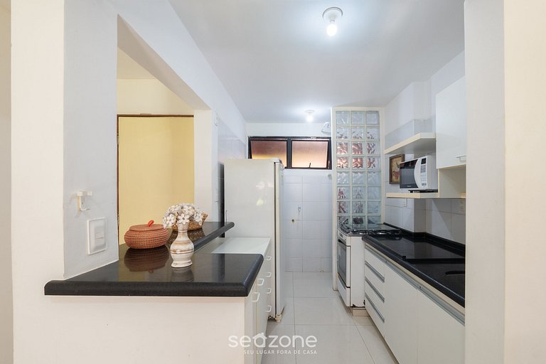 Apto em Cond. c/Piscina a 6 min da praia GSH0102