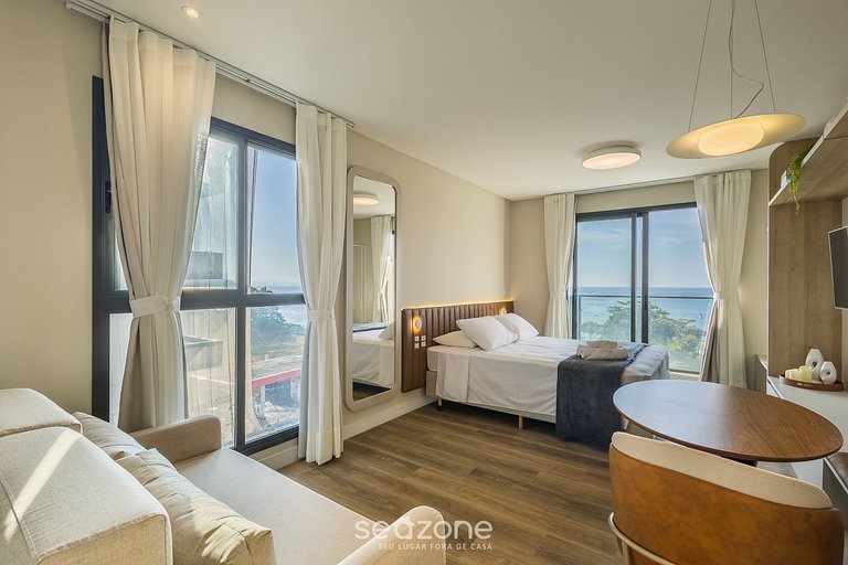 Apto con balcón y vista al mar, Penha PSO0604