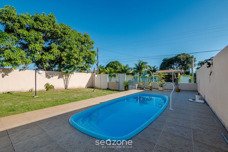 Casa 3Qts c/ piscina e churrasqueira! - PDA0010