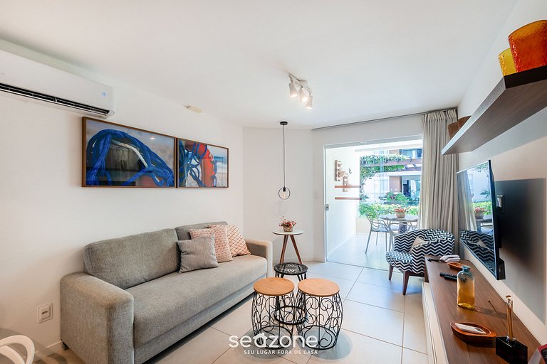 Apto Porto Smeralda Guarajuba c/ varanda - PSMC003