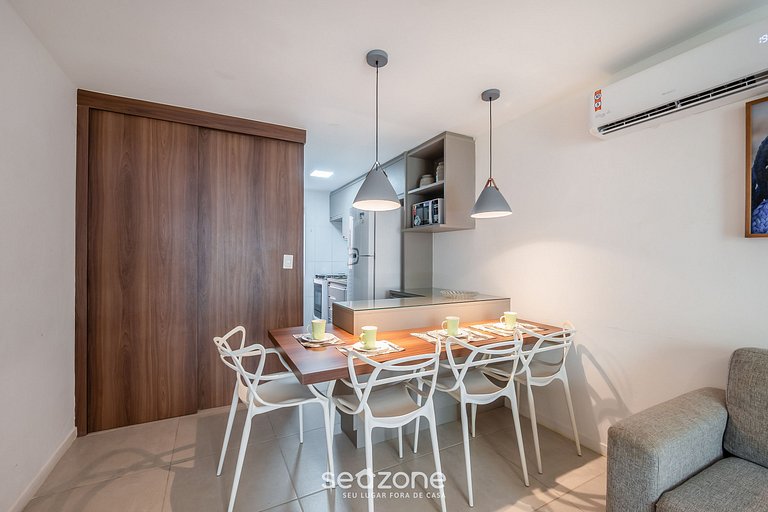 Porto Smeralda Guarajuba Apto con balcón - PSMC003