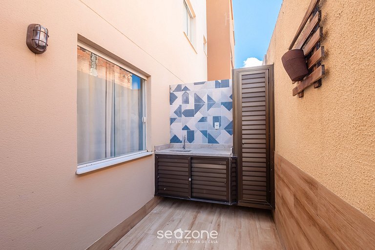 Apto Porto Smeralda Guarajuba c/ varanda - PSMC003