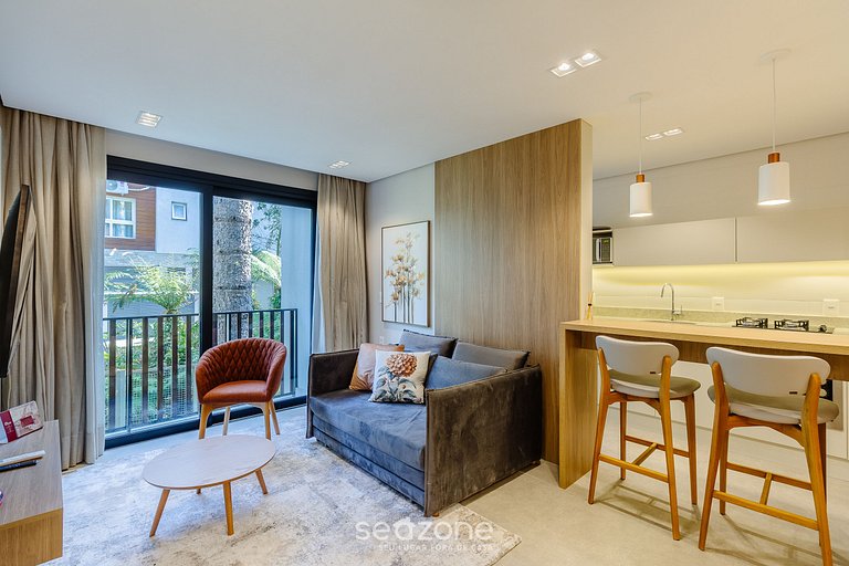 Apto c/ varanda no coração de Gramado - MLU0306