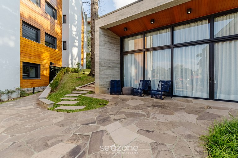 Apto c/ varanda no coração de Gramado - MLU0306