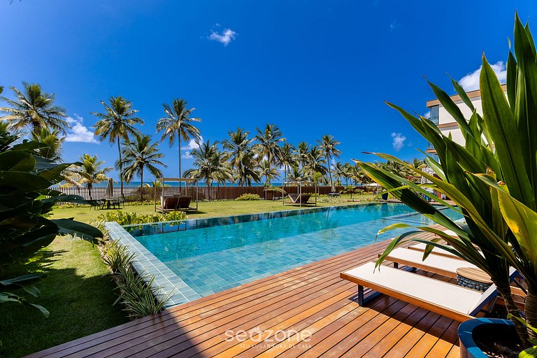 Apto em Cond. c/piscina a passos do Mar - PET0209