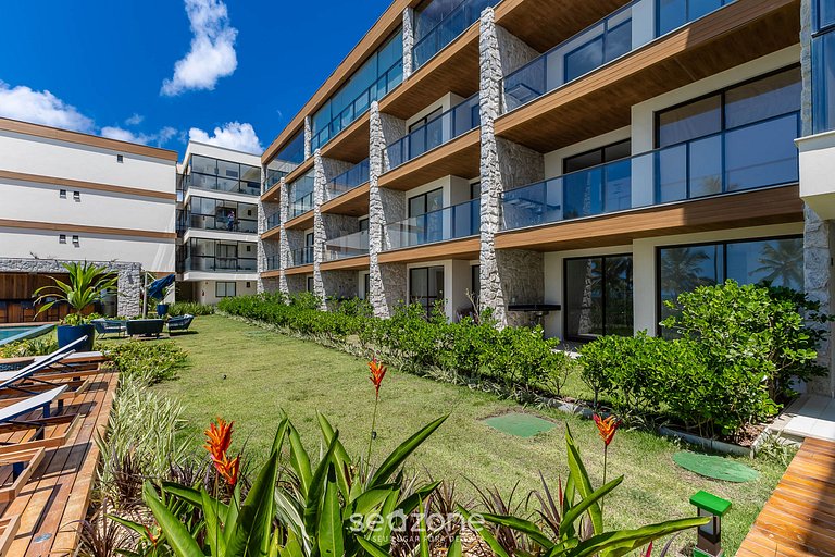 Aptos en condominio con piscina frente a la playa en Ilhéus
