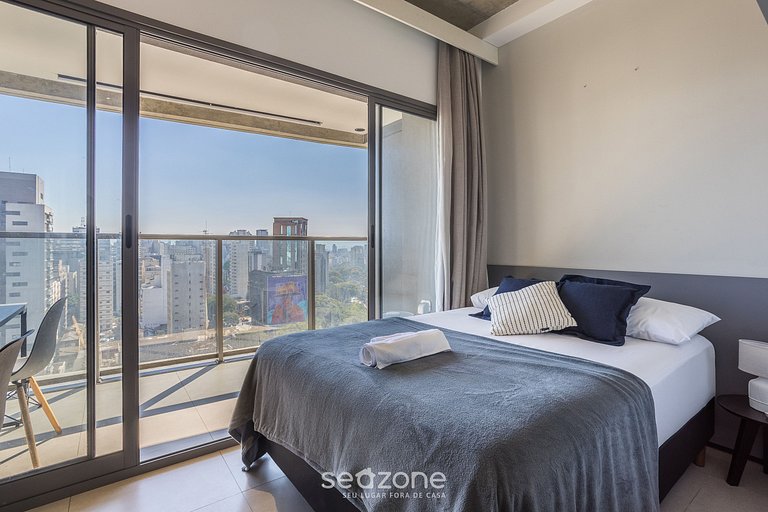 Estudio en Cond. c/ Piscina en Paraíso ONP1716