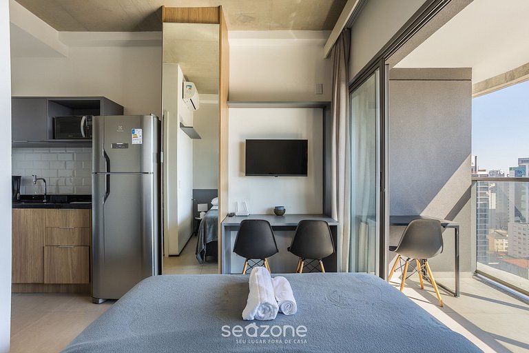 Estudio en Cond. c/ Piscina en Paraíso ONP1716