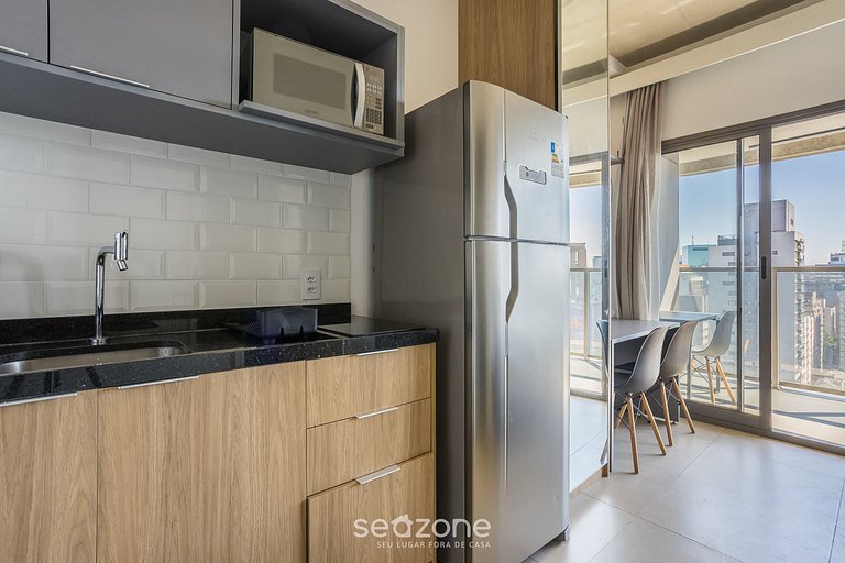 Estudio en Cond. c/ Piscina en Paraíso ONP1716