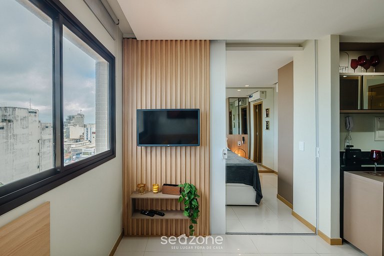 Estudio en cond. c/ piscina a 290m del mar HOA0704