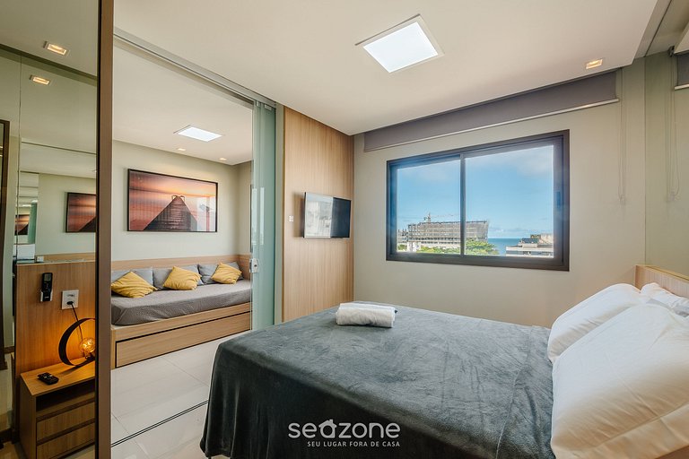 Estudio en cond. c/ piscina a 290m del mar HOA0704