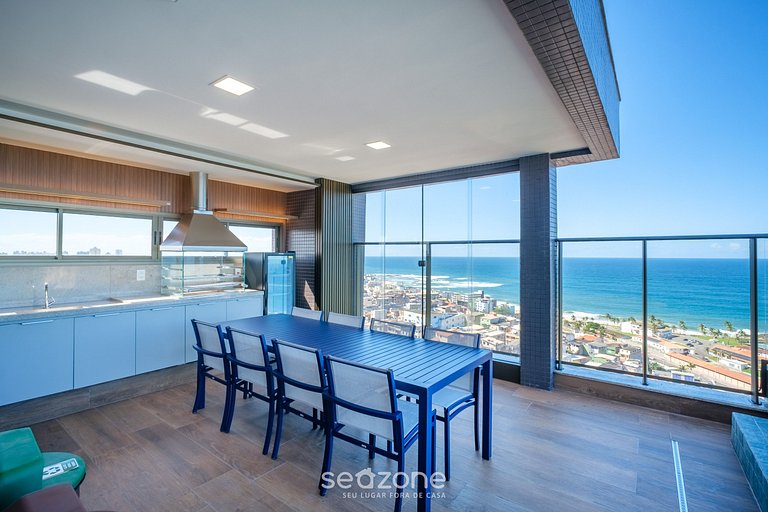 Conforto Vista Mar em Cond. c/ Piscina EDF1707