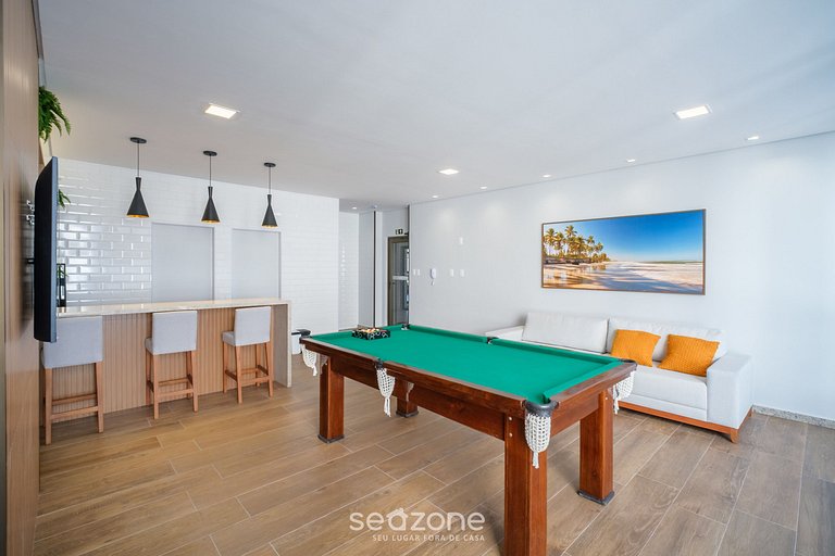Conforto Vista Mar em Cond. c/ Piscina EDF1707
