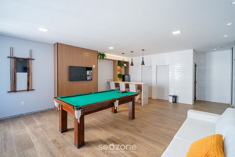 Estúdio Vista Mar em Cond. c/ Piscina EDF1707