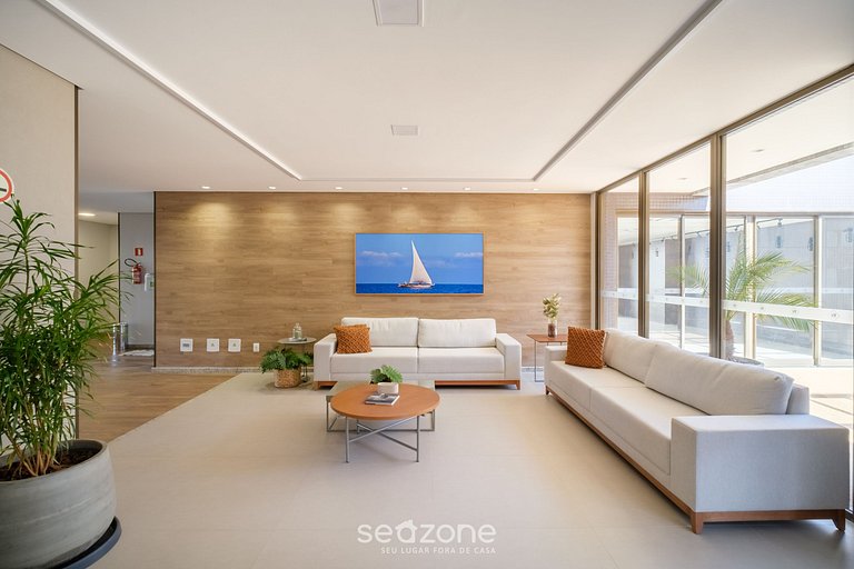 Conforto Vista Mar em Cond. c/ Piscina EDF1707