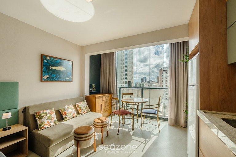 Estudio en cond. c/ piscina, cerca del mar LIV1007