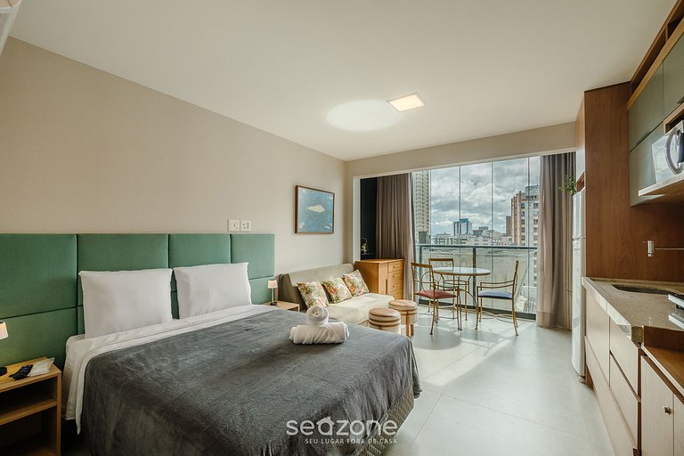 Estudio en cond. c/ piscina, cerca del mar LIV1007