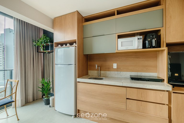 Studio em cond. c/ piscina, proximo ao Mar LIV1007