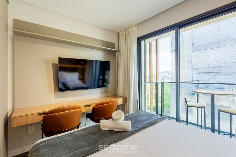 Estúdio Completo c/ Vista Mar Lateral PSO1006