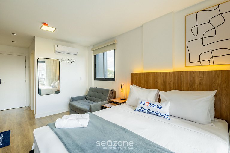 Estudio 50m Playa c/ Piscina en cond. PSOB1103