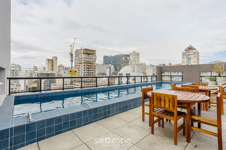 Estudio en Cond. c/piscina cerca del metro ENP0607