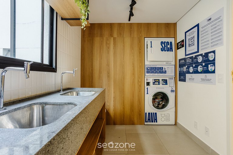 Studio c/ varanda a 450m do metrô – ENP0607