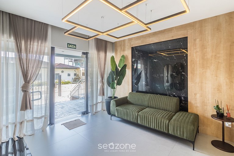 Apto c/ Churrasqueira a 550m da Praia UPS1002