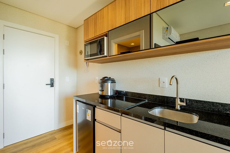 Studio c/ vista para o Mar e varanda - PSO0503