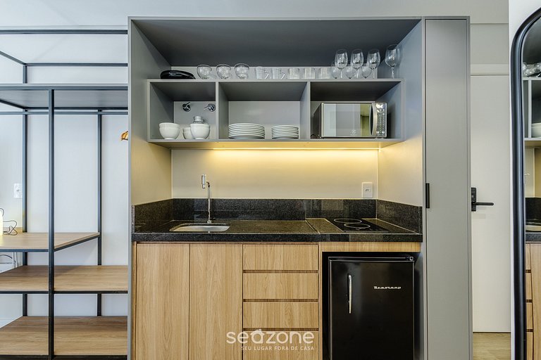 Studio a pasos del mar con balcón y vista PSO0905