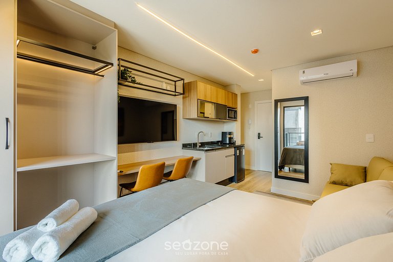 Apto c/ varanda e vista mar, Penha - PSOB0607