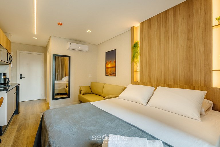 Apto c/ varanda e vista mar, Penha - PSOB0607