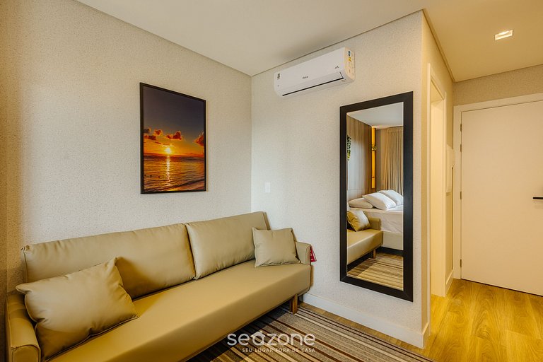 Apto moderno c/ vista lateral Mar, Penha PSOA0607