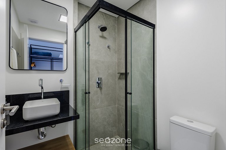 Estudio con balcón y vista frente al mar - PSO1003