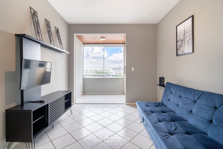 Apto c/ Churrasqueira a 230m da Praia ZIO0201